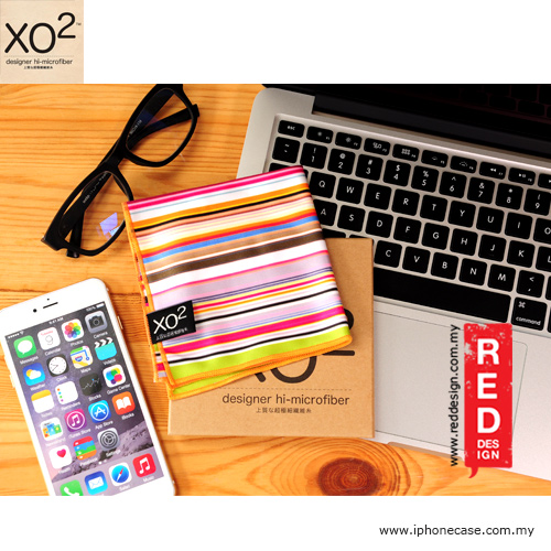 Picture of XO2 Design Hi-Microfiber for iPad Camera Laptop Eye Glasses Handkerchief - Chic Stripe 2