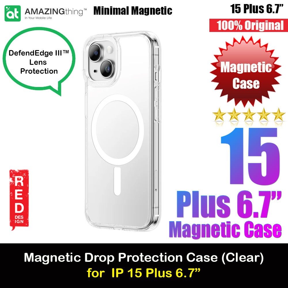 Picture of Amazingthing Minimal Magnetic Slim Protection Case for iPhone 15 Plus 6.7 (Clear) Apple iPhone 15 Plus 6.7- Apple iPhone 15 Plus 6.7 Cases, Apple iPhone 15 Plus 6.7 Covers, iPad Cases and a wide selection of Apple iPhone 15 Plus 6.7 Accessories in Malaysia, Sabah, Sarawak and Singapore 