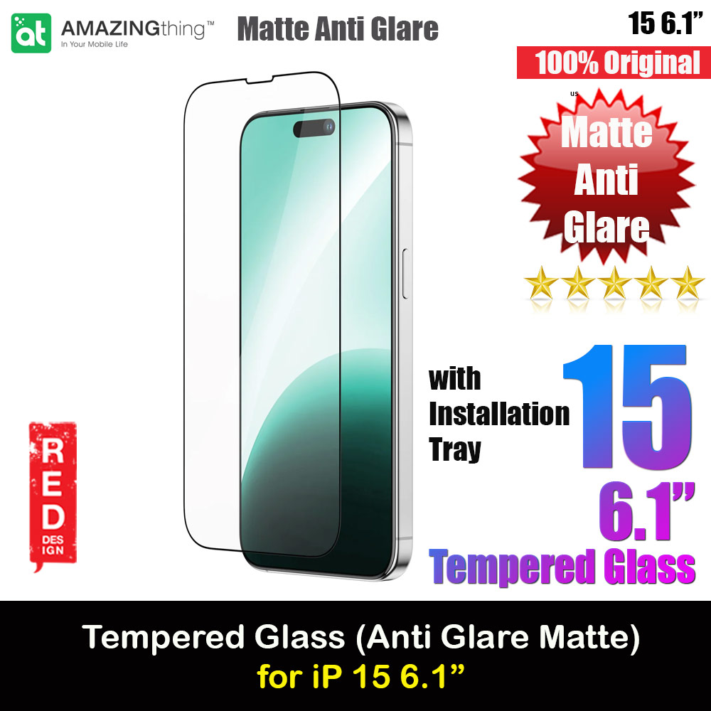 Picture of Amazingthing Radix Fully Covered Tempered Glass for iPhone 15 6.1 (Matte Anti Glare) Apple iPhone 15 6.1- Apple iPhone 15 6.1 Cases, Apple iPhone 15 6.1 Covers, iPad Cases and a wide selection of Apple iPhone 15 6.1 Accessories in Malaysia, Sabah, Sarawak and Singapore 
