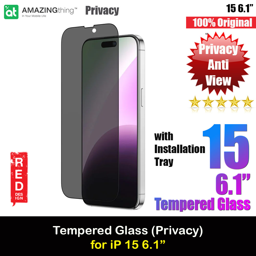 Picture of Amazingthing Radix Privacy Fully Covered Tempered Glass for iPhone 15 6.1 (Anti View) Apple iPhone 15 6.1- Apple iPhone 15 6.1 Cases, Apple iPhone 15 6.1 Covers, iPad Cases and a wide selection of Apple iPhone 15 6.1 Accessories in Malaysia, Sabah, Sarawak and Singapore 