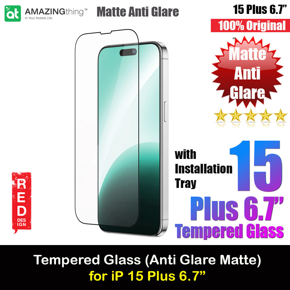 Picture of Amazingthing Radix Fully Covered Tempered Glass for iPhone 15 Plus 6.7 (Matte Anti Glare) Apple iPhone 15 Plus 6.7- Apple iPhone 15 Plus 6.7 Cases, Apple iPhone 15 Plus 6.7 Covers, iPad Cases and a wide selection of Apple iPhone 15 Plus 6.7 Accessories in Malaysia, Sabah, Sarawak and Singapore 