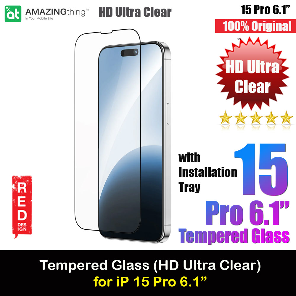Picture of Amazingthing Radix Fully Covered Tempered Glass for iPhone 15 Pro 6.1 (HD Ultra Clear) Apple iPhone 15 Pro 6.1- Apple iPhone 15 Pro 6.1 Cases, Apple iPhone 15 Pro 6.1 Covers, iPad Cases and a wide selection of Apple iPhone 15 Pro 6.1 Accessories in Malaysia, Sabah, Sarawak and Singapore 