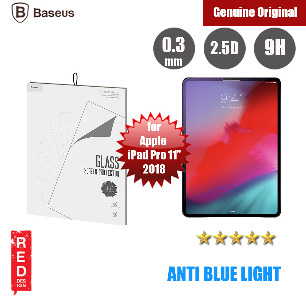 Picture of Baseus Tempered Glass for Apple iPad Pro 11" 2018 (0.3mm) with Anti Blue Light Apple iPad Pro 11.0 2018- Apple iPad Pro 11.0 2018 Cases, Apple iPad Pro 11.0 2018 Covers, iPad Cases and a wide selection of Apple iPad Pro 11.0 2018 Accessories in Malaysia, Sabah, Sarawak and Singapore 