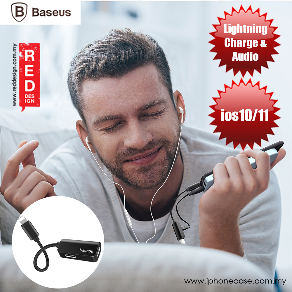 Picture of Baseus L37 iP MALE to Double iP Female Adapter (Black) Red Design- Red Design Cases, Red Design Covers, iPad Cases and a wide selection of Red Design Accessories in Malaysia, Sabah, Sarawak and Singapore 