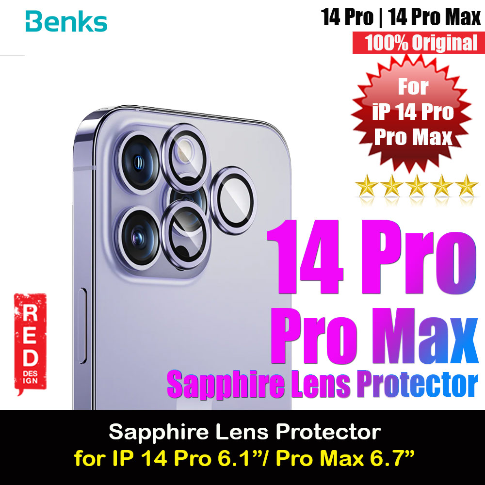 Picture of Benks Ultra Thin 9H Sapphire Glass Camera Lens Protection Protector for iPhone 14 Pro iPhone 14 Pro Max (Purple) Apple iPhone 14 Pro Max 6.7- Apple iPhone 14 Pro Max 6.7 Cases, Apple iPhone 14 Pro Max 6.7 Covers, iPad Cases and a wide selection of Apple iPhone 14 Pro Max 6.7 Accessories in Malaysia, Sabah, Sarawak and Singapore 