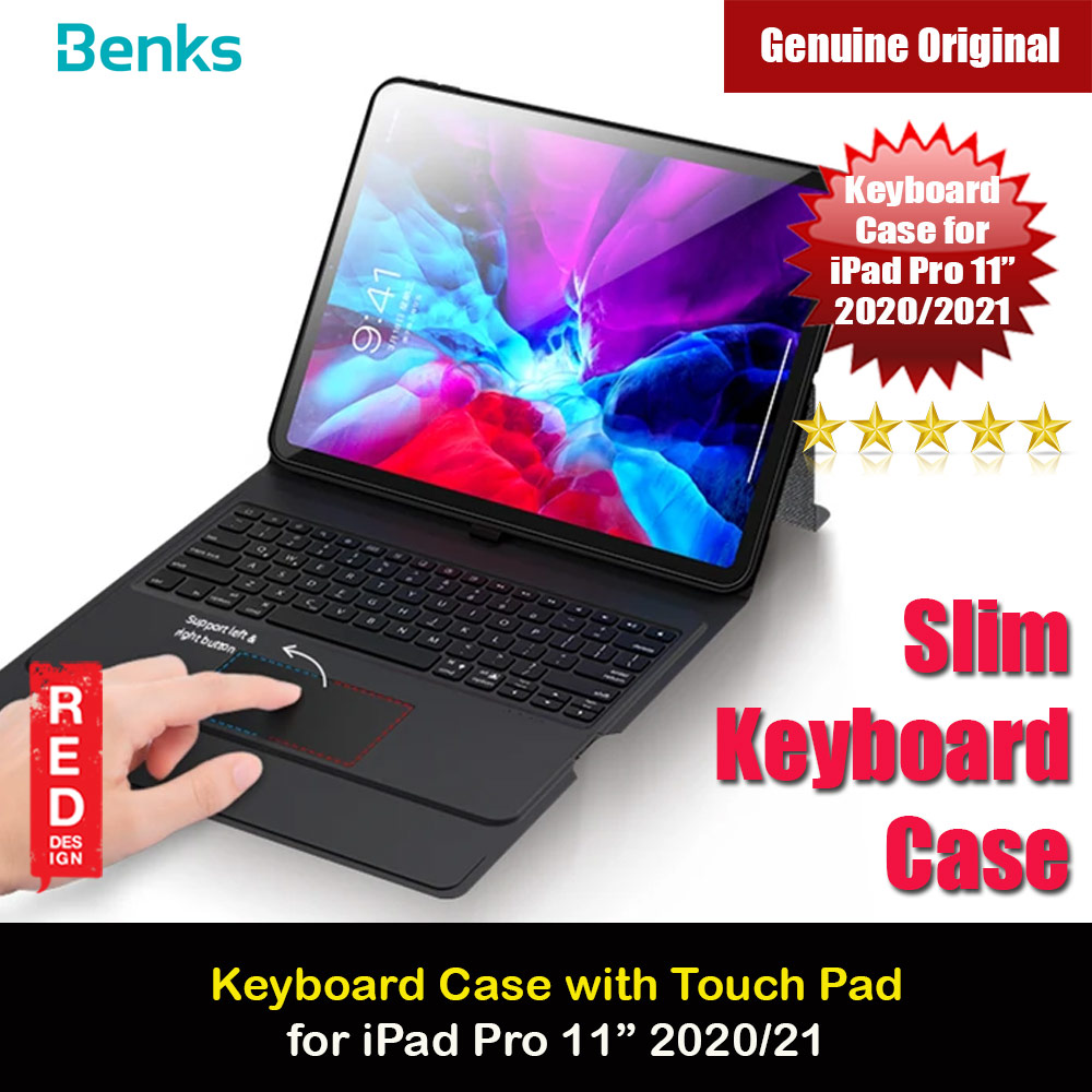 Picture of Benks Smart Keyboard Slim Stand Case with Touch Pad with Stylus Holder for iPad Pro 11 2020 2021 Apple iPad Pro 11 2nd gen 2020- Apple iPad Pro 11 2nd gen 2020 Cases, Apple iPad Pro 11 2nd gen 2020 Covers, iPad Cases and a wide selection of Apple iPad Pro 11 2nd gen 2020 Accessories in Malaysia, Sabah, Sarawak and Singapore 