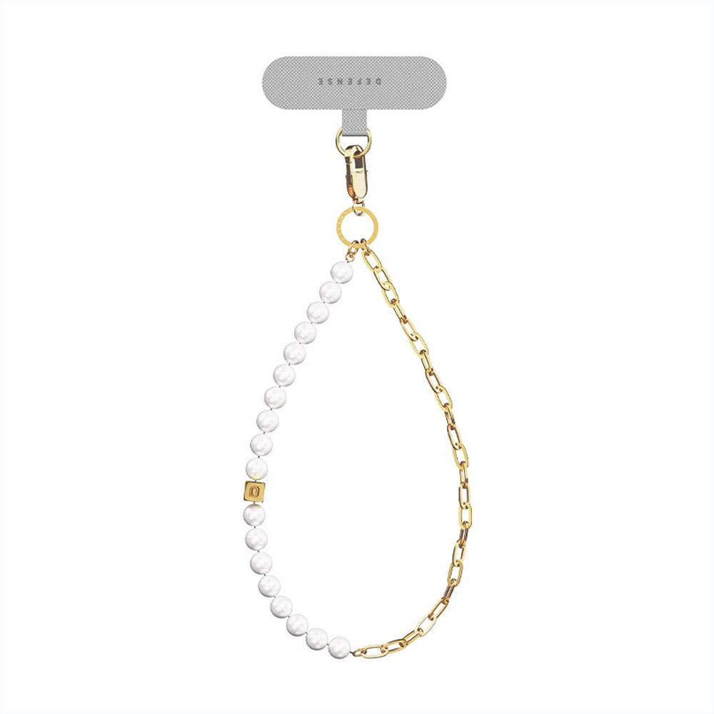 Picture of Defense Entry Lux Beaded Hanging Chain Phone Lanyard Wrist Strap (Gold)