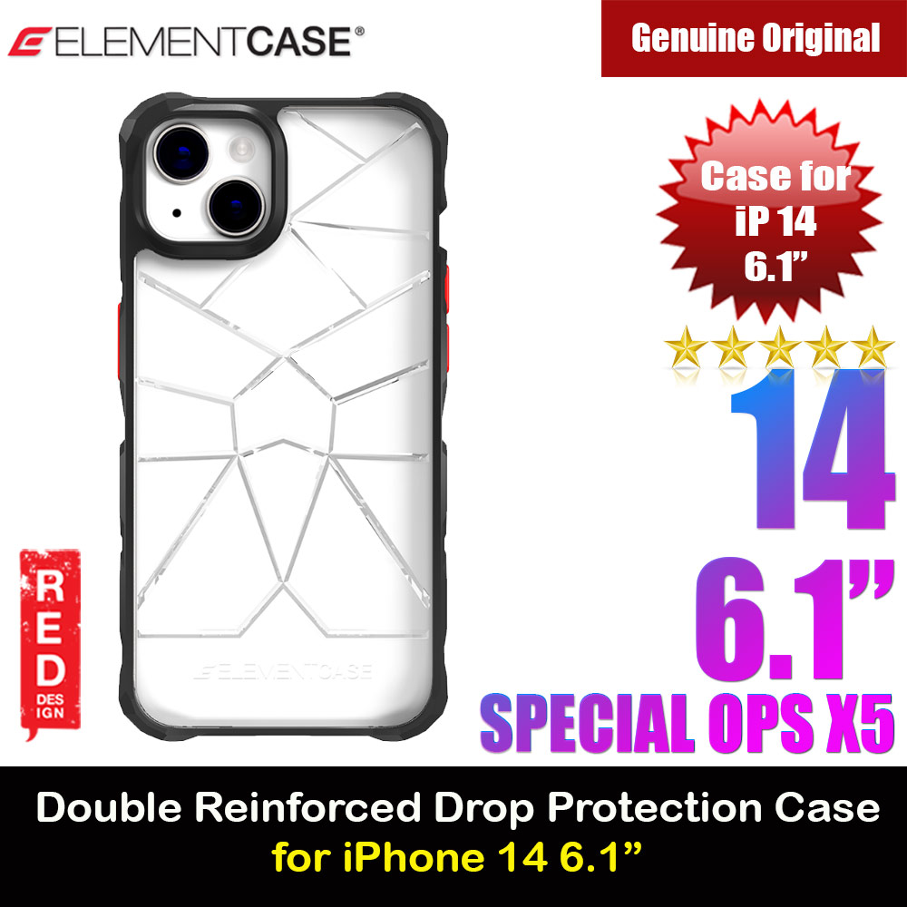 Picture of Element Case Special Ops Double Reinforced Drop Protection Case Compatible for iPhone 14 6.1 (Clear Black) Apple iPhone 14 6.1- Apple iPhone 14 6.1 Cases, Apple iPhone 14 6.1 Covers, iPad Cases and a wide selection of Apple iPhone 14 6.1 Accessories in Malaysia, Sabah, Sarawak and Singapore 