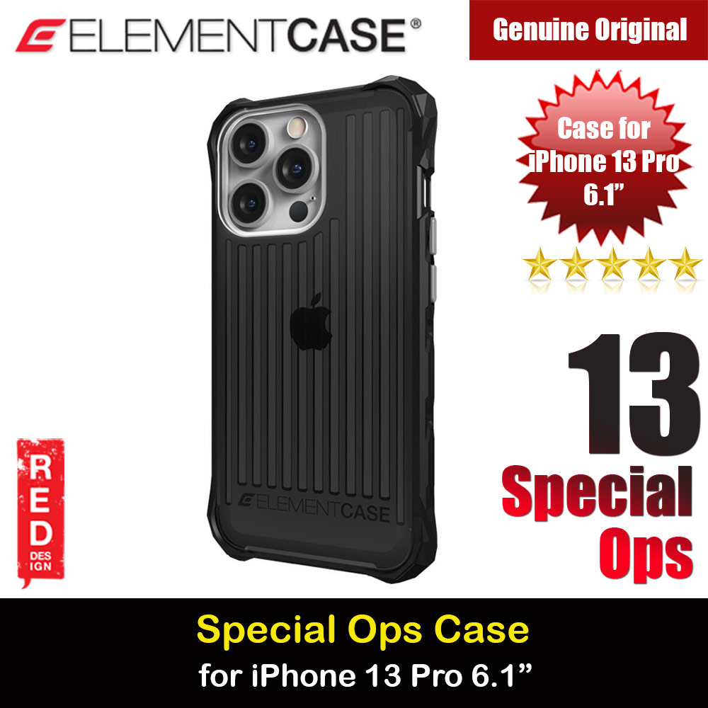 Picture of Element Case Special Ops Protection Case for iPhone 13 Pro 6.1 (Smoke Black) Apple iPhone 13 Pro 6.1- Apple iPhone 13 Pro 6.1 Cases, Apple iPhone 13 Pro 6.1 Covers, iPad Cases and a wide selection of Apple iPhone 13 Pro 6.1 Accessories in Malaysia, Sabah, Sarawak and Singapore 
