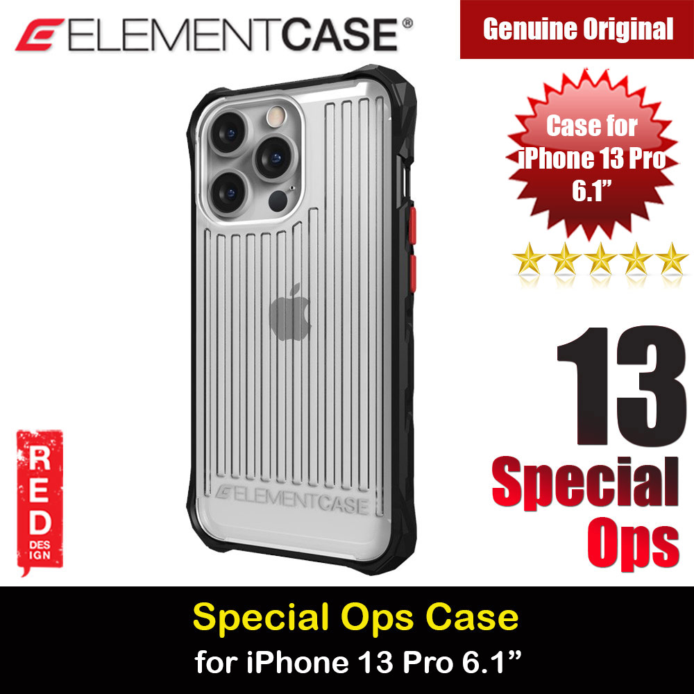 Picture of Element Case Special Ops Protection Case for iPhone 13 Pro 6.1 (Clear Black) Apple iPhone 13 Pro 6.1- Apple iPhone 13 Pro 6.1 Cases, Apple iPhone 13 Pro 6.1 Covers, iPad Cases and a wide selection of Apple iPhone 13 Pro 6.1 Accessories in Malaysia, Sabah, Sarawak and Singapore 