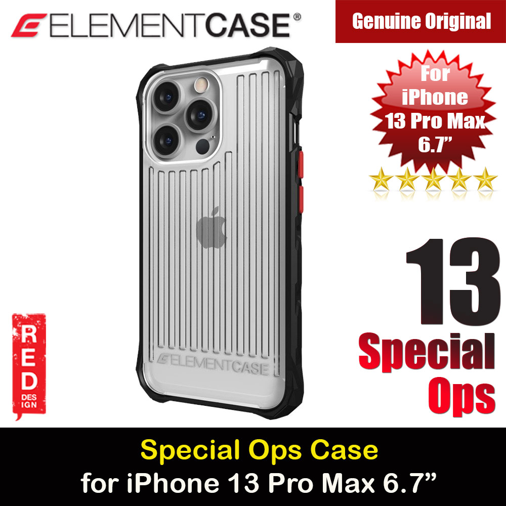 Picture of Element Case Special Ops Protection Case for iPhone 13 Pro Max 6.7 (Clear Black) Apple iPhone 13 Pro Max 6.7- Apple iPhone 13 Pro Max 6.7 Cases, Apple iPhone 13 Pro Max 6.7 Covers, iPad Cases and a wide selection of Apple iPhone 13 Pro Max 6.7 Accessories in Malaysia, Sabah, Sarawak and Singapore 