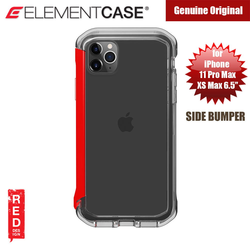 Picture of Element Case Rail Series Drop Protection Bumper for iPhone 11 Pro Max 6.5 (Red Clear) Apple iPhone 11 Pro Max 6.5- Apple iPhone 11 Pro Max 6.5 Cases, Apple iPhone 11 Pro Max 6.5 Covers, iPad Cases and a wide selection of Apple iPhone 11 Pro Max 6.5 Accessories in Malaysia, Sabah, Sarawak and Singapore 