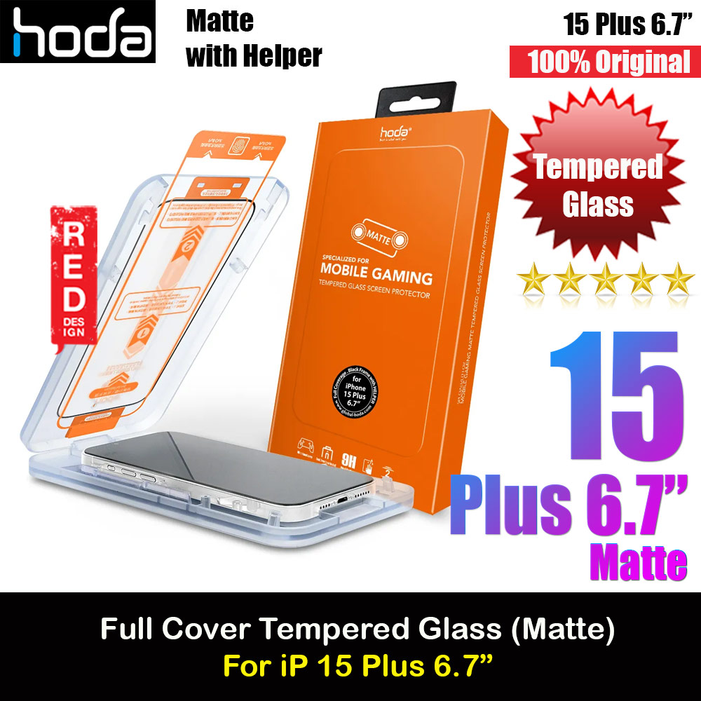 Picture of Hoda 0.33mm 2.5D Full Coverage Gamer Matte Tempered Glass Screen Protector for Apple iPhone 15 Plus 6.7 (Matte) Apple iPhone 15 Plus 6.7- Apple iPhone 15 Plus 6.7 Cases, Apple iPhone 15 Plus 6.7 Covers, iPad Cases and a wide selection of Apple iPhone 15 Plus 6.7 Accessories in Malaysia, Sabah, Sarawak and Singapore 