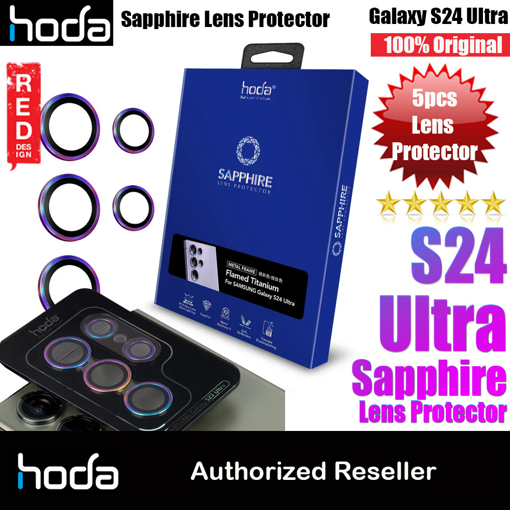Picture of Hoda Sapphire Lens Protector with Installation Helper for Samsung Galaxy S24 Ultra  (5PCS Flamed Titanium) Samsung Galaxy S24 Ultra- Samsung Galaxy S24 Ultra Cases, Samsung Galaxy S24 Ultra Covers, iPad Cases and a wide selection of Samsung Galaxy S24 Ultra Accessories in Malaysia, Sabah, Sarawak and Singapore 