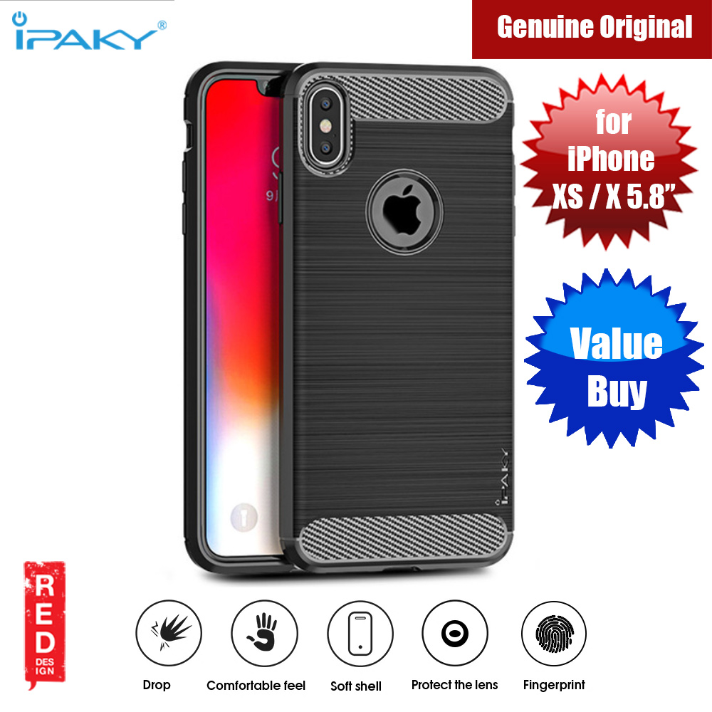Picture of iPaky Luxury Carbon Fiber Texture Rugged Silicone Shock Proof Case for Apple iPhone XS iPhone X (Blue) Apple iPhone X- Apple iPhone X Cases, Apple iPhone X Covers, iPad Cases and a wide selection of Apple iPhone X Accessories in Malaysia, Sabah, Sarawak and Singapore 