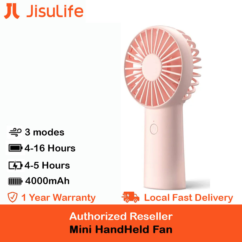 Picture of Jisulife 3 Speed Wind Handheld Fan Portable Rechargeble 4000mAh Fan Kipas for Home Office Travel Outdoor Indoor Activity (Pink) Red Design- Red Design Cases, Red Design Covers, iPad Cases and a wide selection of Red Design Accessories in Malaysia, Sabah, Sarawak and Singapore 