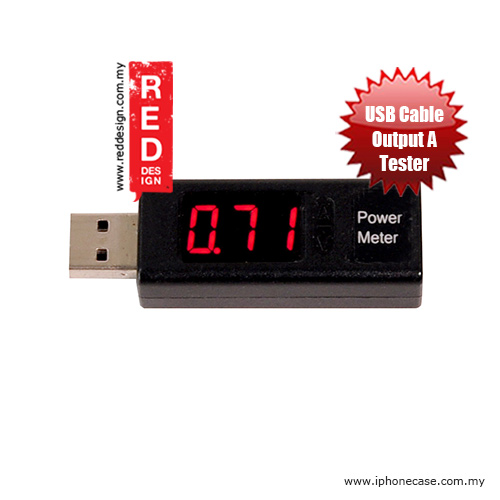 Picture of Power Meter Tester for USB Cable Red Design- Red Design Cases, Red Design Covers, iPad Cases and a wide selection of Red Design Accessories in Malaysia, Sabah, Sarawak and Singapore 