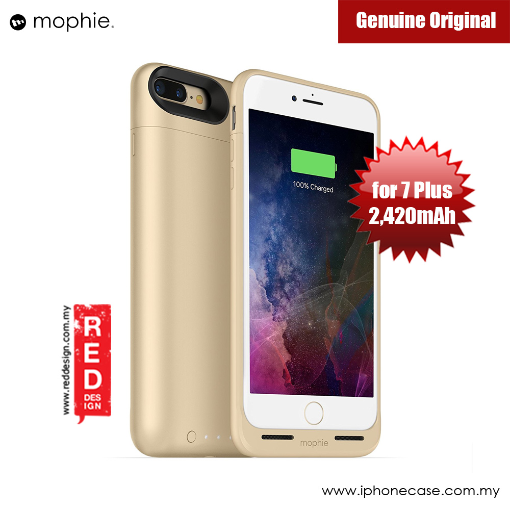 Picture of Mophie Juice Pack Wireless Apple iPhone 7 Plus Battery Case 2,420mAh (Gold) Apple iPhone 7 Plus 5.5- Apple iPhone 7 Plus 5.5 Cases, Apple iPhone 7 Plus 5.5 Covers, iPad Cases and a wide selection of Apple iPhone 7 Plus 5.5 Accessories in Malaysia, Sabah, Sarawak and Singapore 