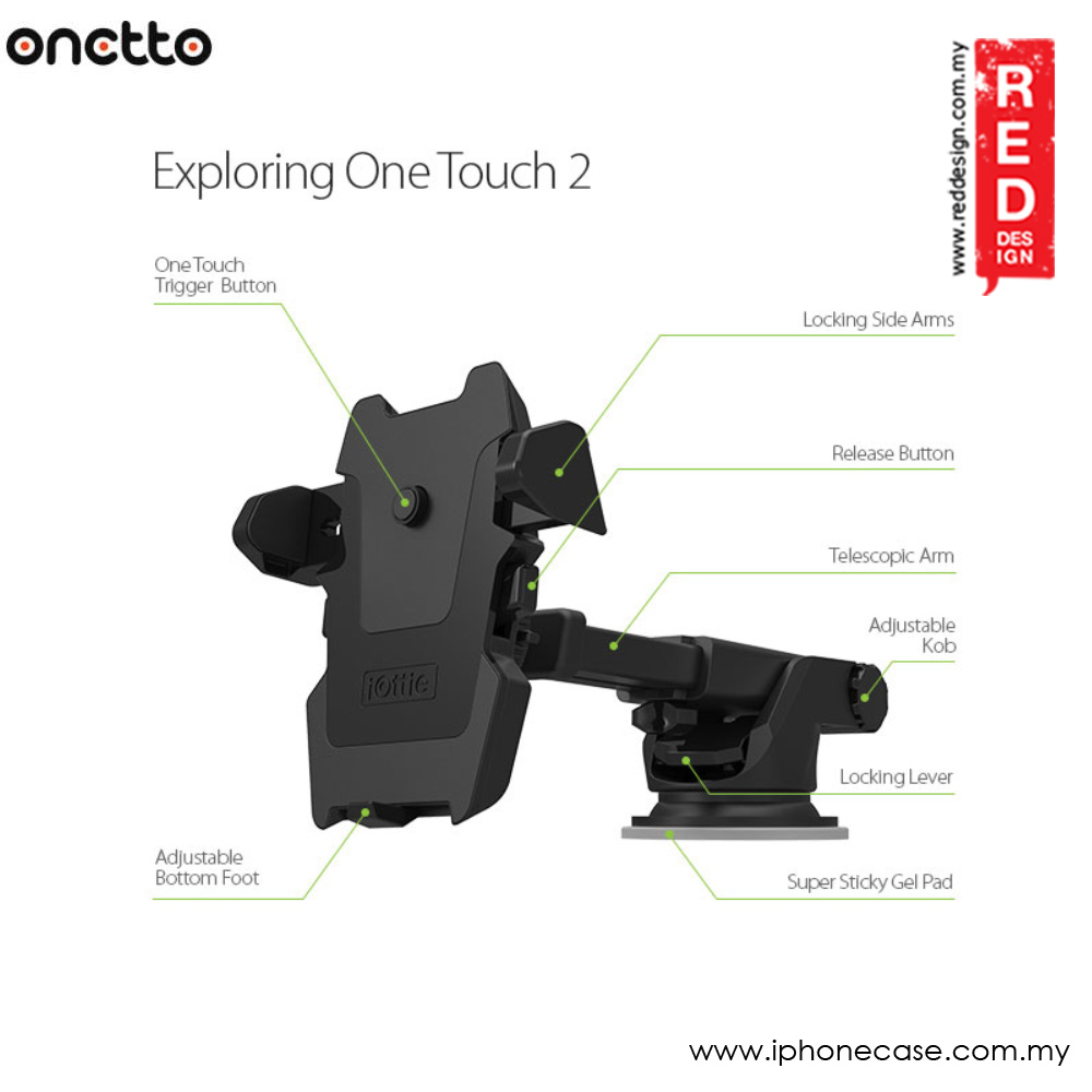 Picture of Onetto Easy One Touch 2 Car Desk Mount Car Windscreen Mount (Black)