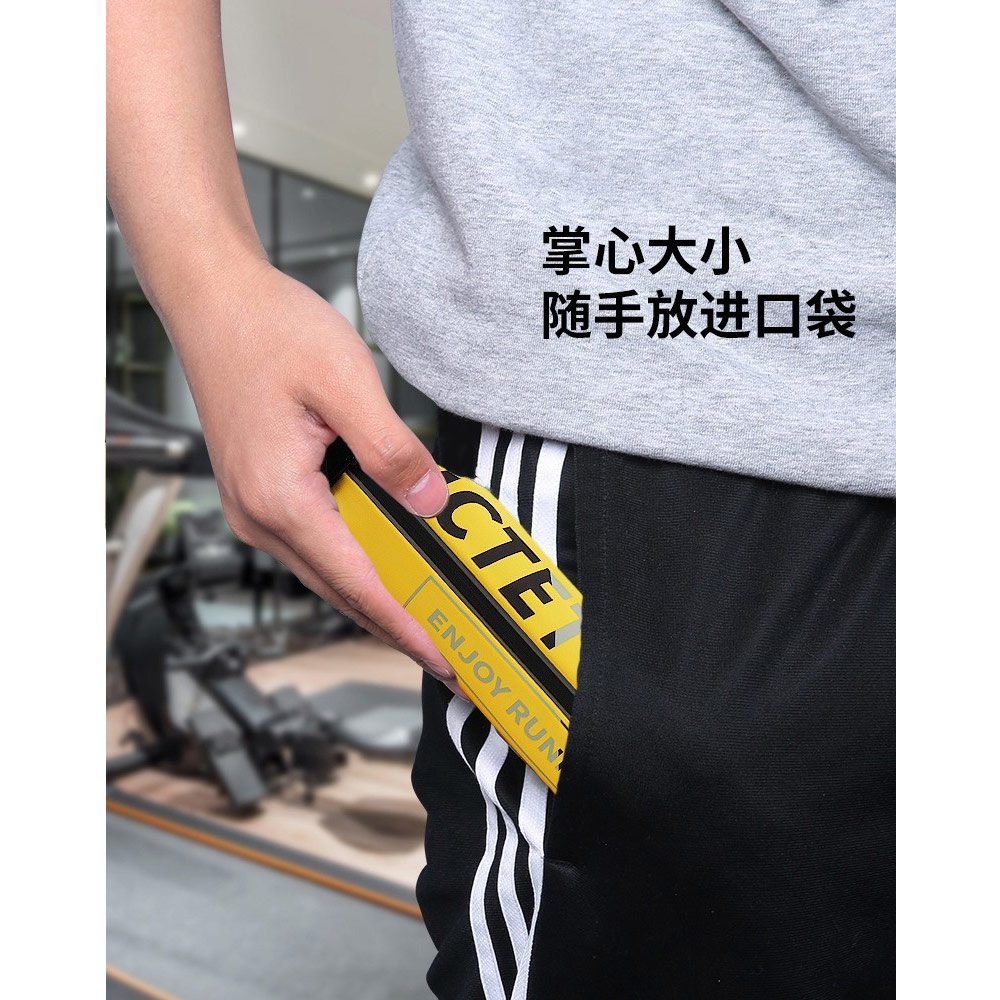 Picture of Pictet Fino Nylon Lycra Elastic Water Splash Proof Sweat Proof Belt Running Belt Waist Bag with Reflective Sticker (Black)