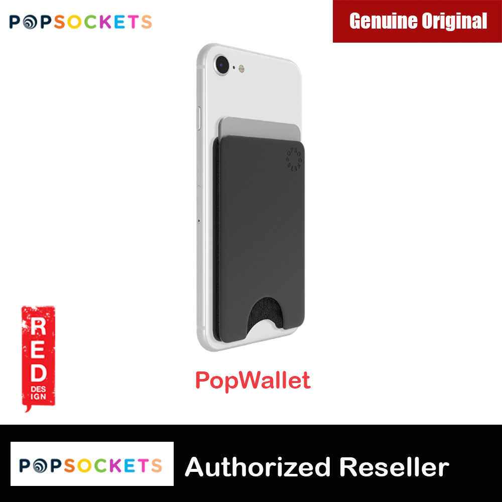 Picture of Popsocket Popwallet Card Holder Credit Card Holder Parking Ticket Holder Card Wallet (Black) Red Design- Red Design Cases, Red Design Covers, iPad Cases and a wide selection of Red Design Accessories in Malaysia, Sabah, Sarawak and Singapore 