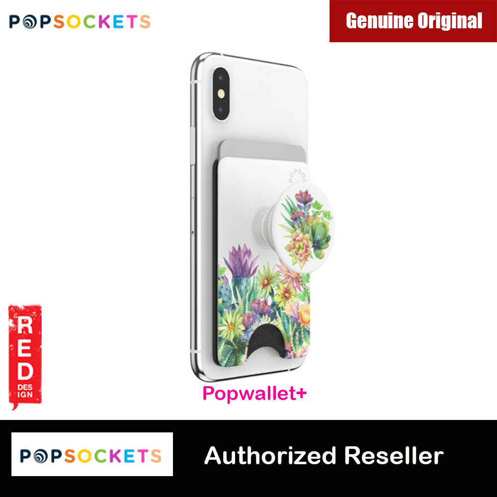 Picture of Popsockets Popwallet Plus Card Holder Credit Card Holder Parking Ticket Holder Card Wallet (Succulent Garden) Red Design- Red Design Cases, Red Design Covers, iPad Cases and a wide selection of Red Design Accessories in Malaysia, Sabah, Sarawak and Singapore 