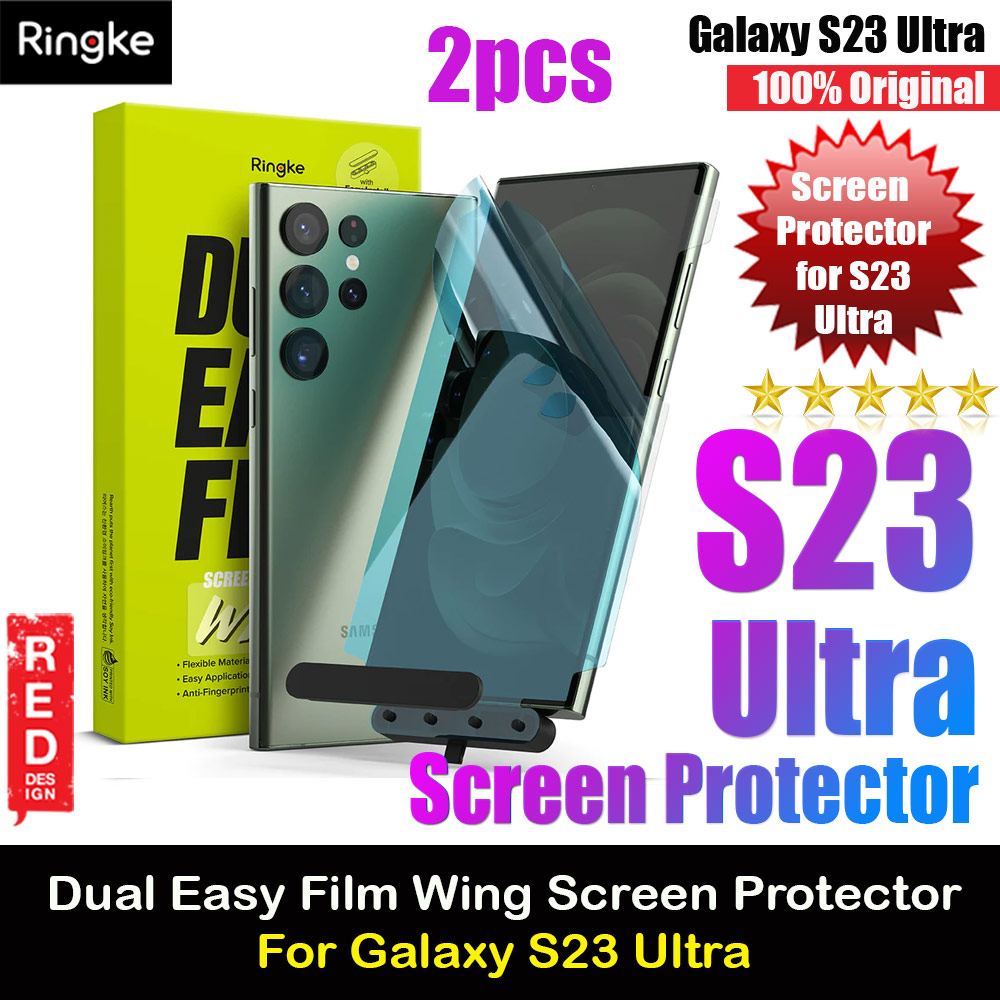 Picture of Ringke Screen Protector Dual Easy Film Wing for Samsung Galaxy S23 Ultra (2 Pack) Samsung Galaxy S23 Ultra- Samsung Galaxy S23 Ultra Cases, Samsung Galaxy S23 Ultra Covers, iPad Cases and a wide selection of Samsung Galaxy S23 Ultra Accessories in Malaysia, Sabah, Sarawak and Singapore 