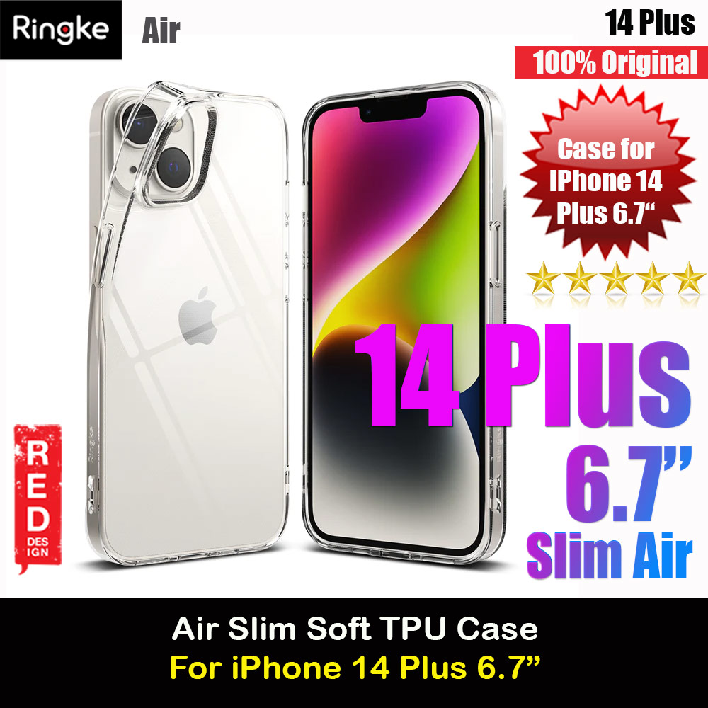 Picture of Ringke Air Slim Thin Soft TPU Case for Apple iPhone 14 Plus 6.7 (Clear) Apple iPhone 14 Plus 6.7- Apple iPhone 14 Plus 6.7 Cases, Apple iPhone 14 Plus 6.7 Covers, iPad Cases and a wide selection of Apple iPhone 14 Plus 6.7 Accessories in Malaysia, Sabah, Sarawak and Singapore 