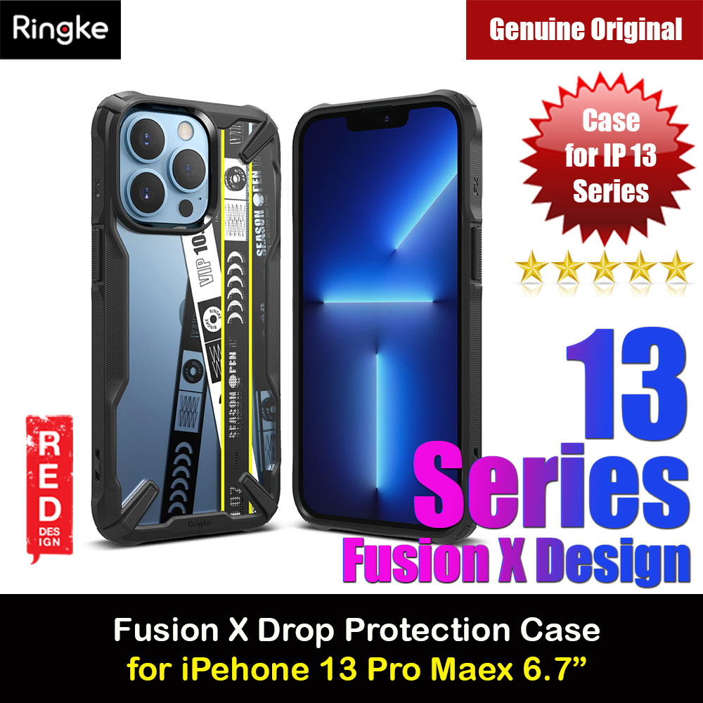 Picture of Ringke Fusion X Design Protection Case for Apple iPhone 13 Pro Max 6.7 (Ticket Band Design) iPhone Cases - iPhone 14 Pro Max , iPhone 13 Pro Max, Galaxy S23 Ultra, Google Pixel 7 Pro, Galaxy Z Fold 4, Galaxy Z Flip 4 Cases Malaysia,iPhone 12 Pro Max Cases Malaysia, iPad Air ,iPad Pro Cases and a wide selection of Accessories in Malaysia, Sabah, Sarawak and Singapore. 