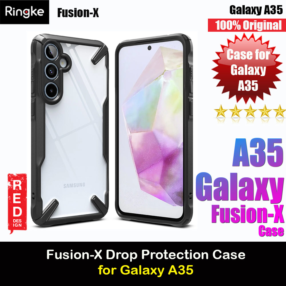Picture of Ringke Fusion X Drop Protection Case for Samsung Galaxy A35 Case (Black) Samsung Galaxy A35- Samsung Galaxy A35 Cases, Samsung Galaxy A35 Covers, iPad Cases and a wide selection of Samsung Galaxy A35 Accessories in Malaysia, Sabah, Sarawak and Singapore 