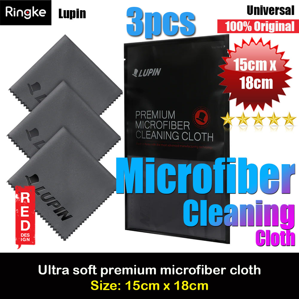 Picture of Ringke Lupin Ultra Solft Microfiber Cleaning Cloth for Smartphone Tablet LCD Screen Camera Lens Eye Glasses (3pcs) Red Design- Red Design Cases, Red Design Covers, iPad Cases and a wide selection of Red Design Accessories in Malaysia, Sabah, Sarawak and Singapore 