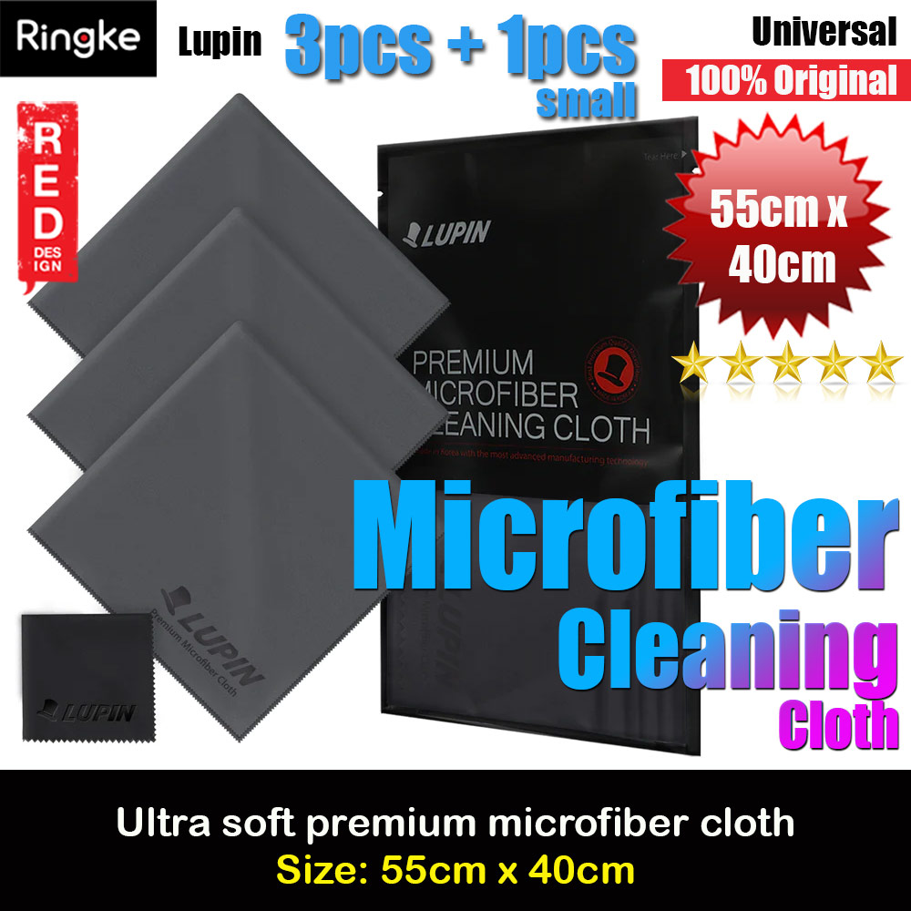 Picture of Ringke Lupin Ultra Solft Microfiber Cleaning Cloth for Smartphone Tablet LCD Screen Camera Lens Eye Glasses Big Large Size (3pcs) Red Design- Red Design Cases, Red Design Covers, iPad Cases and a wide selection of Red Design Accessories in Malaysia, Sabah, Sarawak and Singapore 