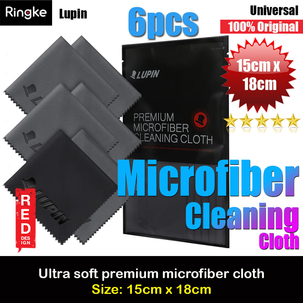 Picture of Ringke Lupin Ultra Solft Microfiber Cleaning Cloth for Smartphone Tablet LCD Screen Camera Lens Eye Glasses (6pcs) Red Design- Red Design Cases, Red Design Covers, iPad Cases and a wide selection of Red Design Accessories in Malaysia, Sabah, Sarawak and Singapore 
