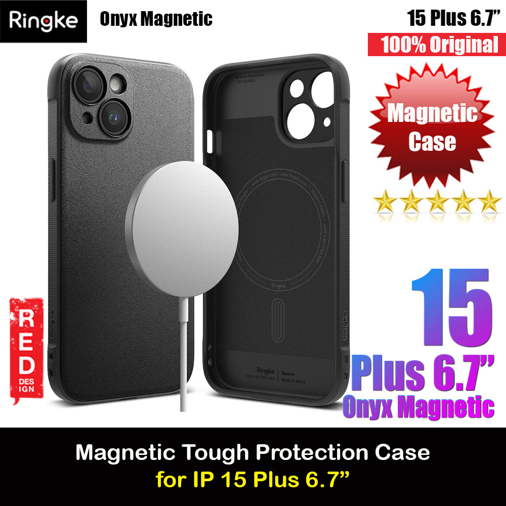 Picture of Ringke Onyx Magnetic Tough Heavy Duty Slim Light Drop Protection Case for iPhone 15 Plus 6.7 (Black) Apple iPhone 15 Plus 6.7- Apple iPhone 15 Plus 6.7 Cases, Apple iPhone 15 Plus 6.7 Covers, iPad Cases and a wide selection of Apple iPhone 15 Plus 6.7 Accessories in Malaysia, Sabah, Sarawak and Singapore 