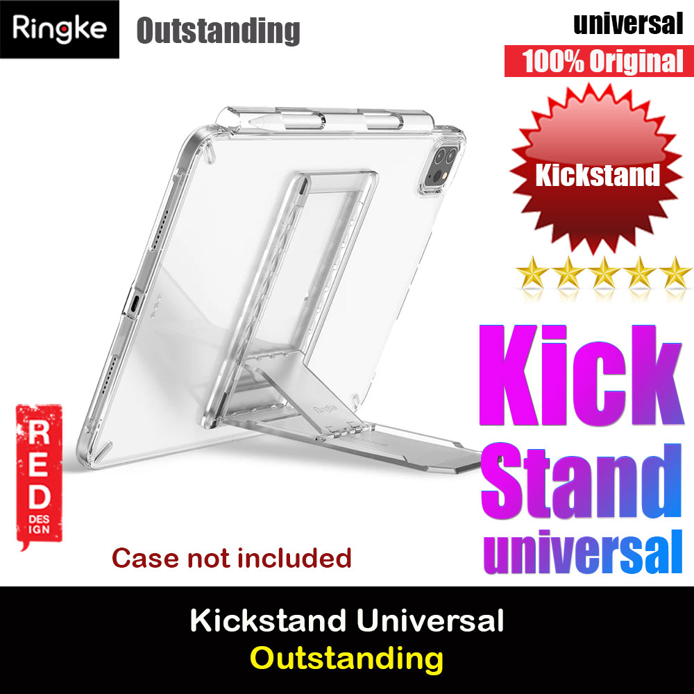 Picture of Ringke Outstanding Universal Kickstand Stick On Tablets Stand for iPad iPad Air (Clear Mist) Red Design- Red Design Cases, Red Design Covers, iPad Cases and a wide selection of Red Design Accessories in Malaysia, Sabah, Sarawak and Singapore 