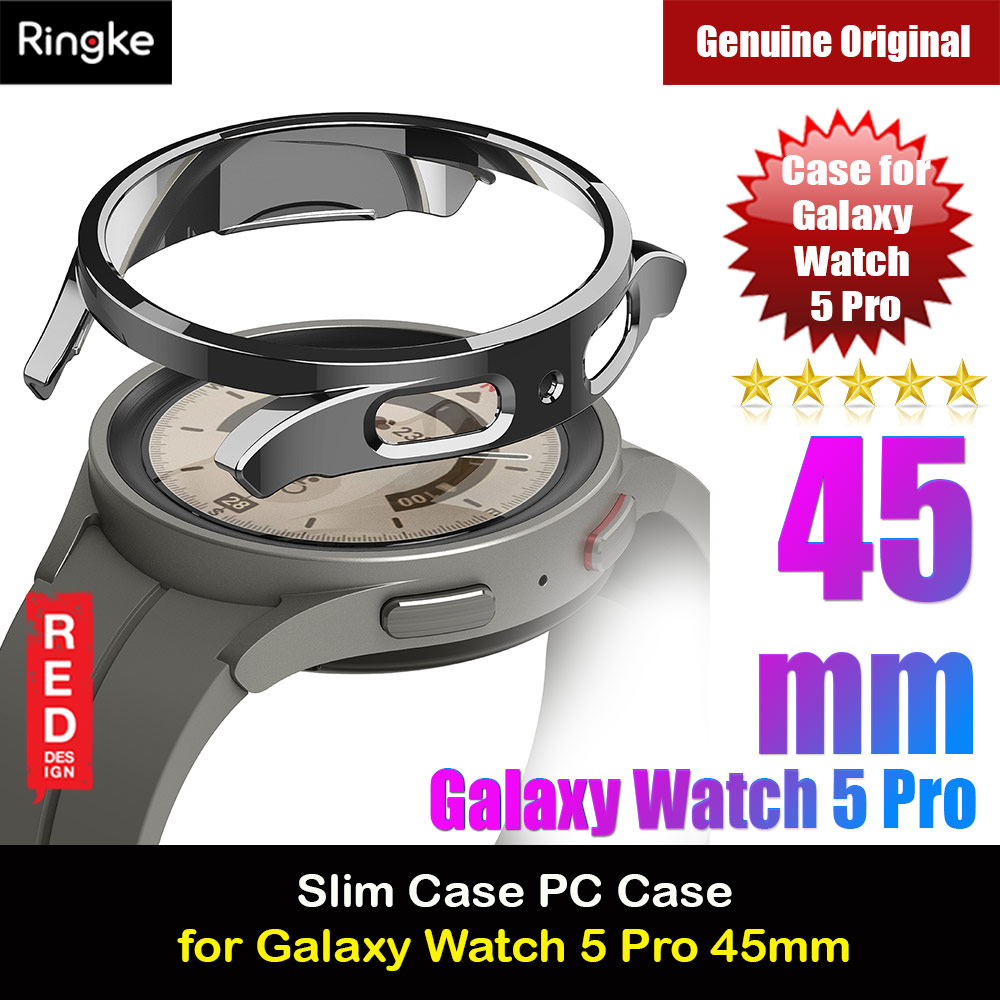 Picture of Ringke Slim Case Durable PC Protection Case for Samsung Galaxy Watch 5 Pro Series 45mm (Dark Chrome) Samsung Galaxy Watch 5 Pro 45mm- Samsung Galaxy Watch 5 Pro 45mm Cases, Samsung Galaxy Watch 5 Pro 45mm Covers, iPad Cases and a wide selection of Samsung Galaxy Watch 5 Pro 45mm Accessories in Malaysia, Sabah, Sarawak and Singapore 