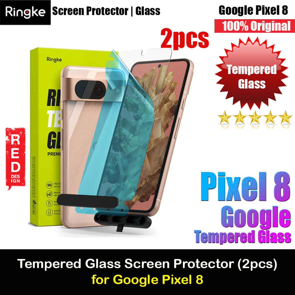 Picture of Ringke Tempered Glass Screen Protector with Installation Jig for Google Pixel 8 (Clear 2pcs Pack) Google Pixel 8- Google Pixel 8 Cases, Google Pixel 8 Covers, iPad Cases and a wide selection of Google Pixel 8 Accessories in Malaysia, Sabah, Sarawak and Singapore 