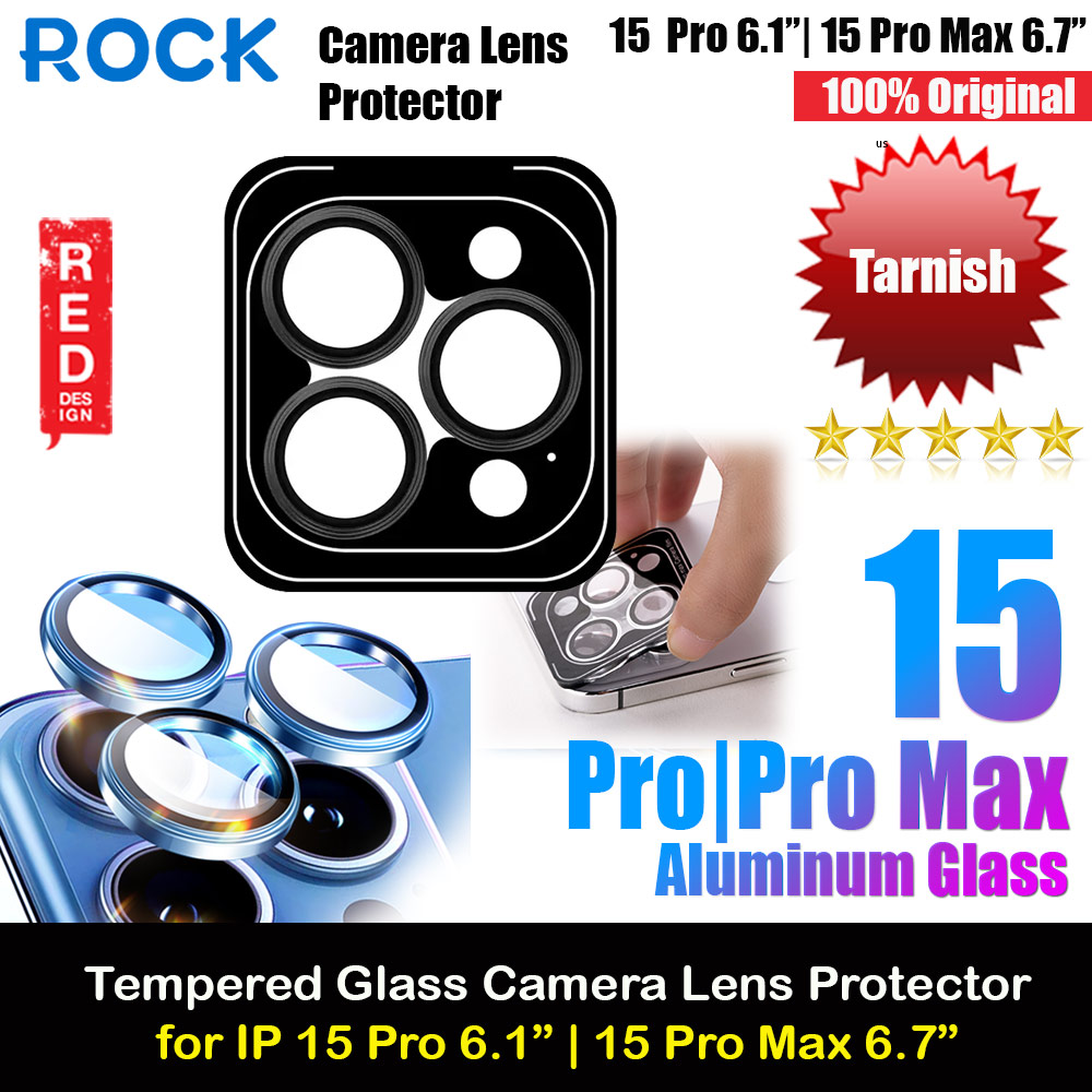 Picture of Rock Pure Series Glass Camera Lens Aluminum Frame Protector For iPhone 15 Pro 6.1 15 Pro Max 6.7 (Tarnish) Apple iPhone 15 Pro 6.1- Apple iPhone 15 Pro 6.1 Cases, Apple iPhone 15 Pro 6.1 Covers, iPad Cases and a wide selection of Apple iPhone 15 Pro 6.1 Accessories in Malaysia, Sabah, Sarawak and Singapore 