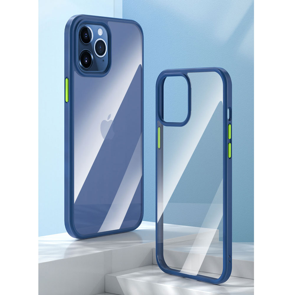 Picture of Apple iPhone 12 mini 5.4 Case | Rock Guard Pro Drop Protection Case for iPhone 12 Mini 5.4 (Clear Blue)