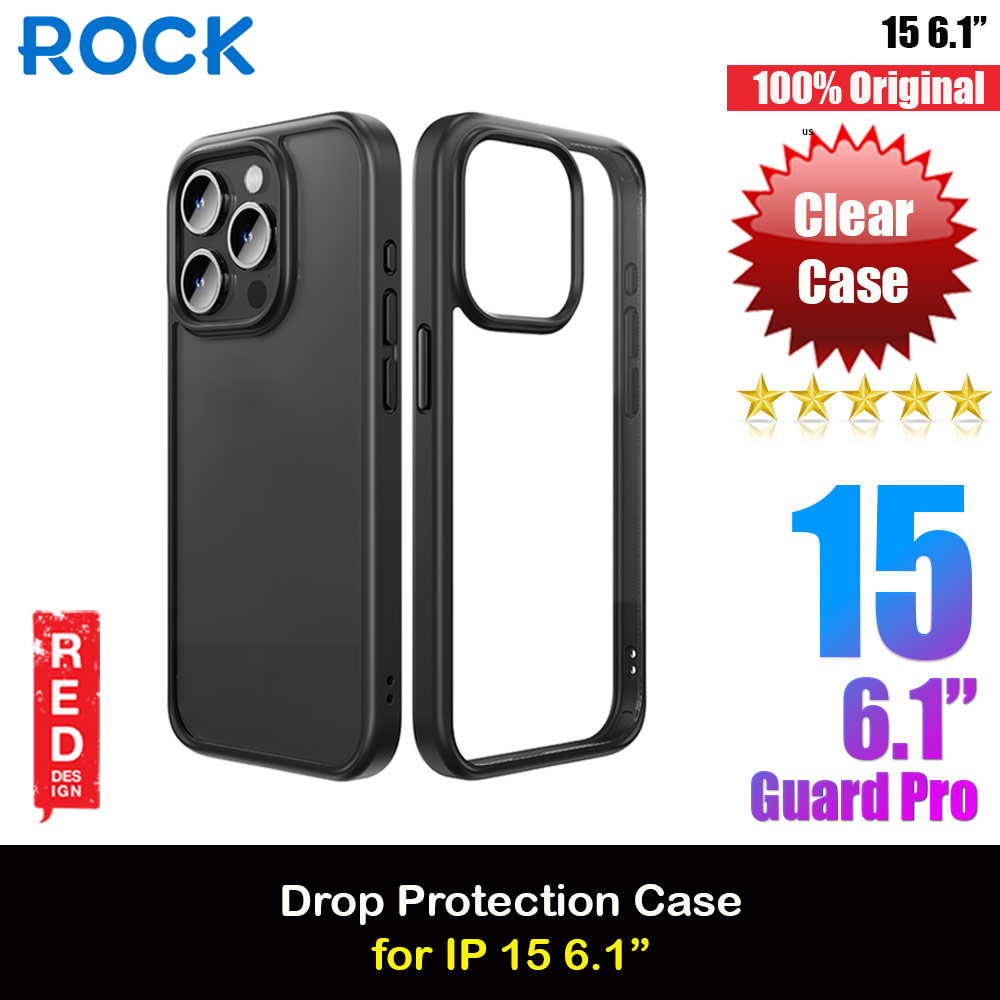 Picture of Rock Guard Ultra Thin Light Weight Drop Protection Case for iPhone 15 6.1 (Black) Apple iPhone 15 6.1- Apple iPhone 15 6.1 Cases, Apple iPhone 15 6.1 Covers, iPad Cases and a wide selection of Apple iPhone 15 6.1 Accessories in Malaysia, Sabah, Sarawak and Singapore 
