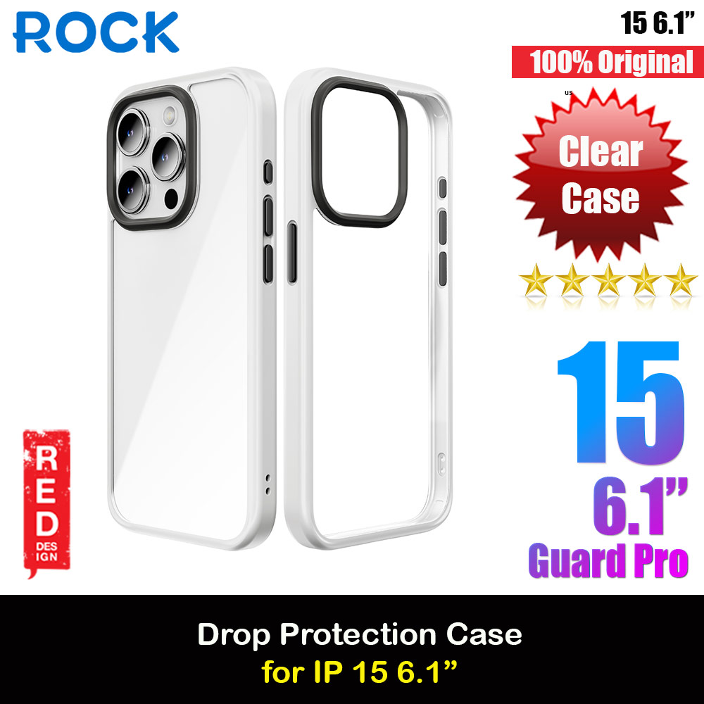 Picture of Rock Guard Ultra Thin Light Weight Drop Protection Case for iPhone 15 6.1 (White) Apple iPhone 15 6.1- Apple iPhone 15 6.1 Cases, Apple iPhone 15 6.1 Covers, iPad Cases and a wide selection of Apple iPhone 15 6.1 Accessories in Malaysia, Sabah, Sarawak and Singapore 