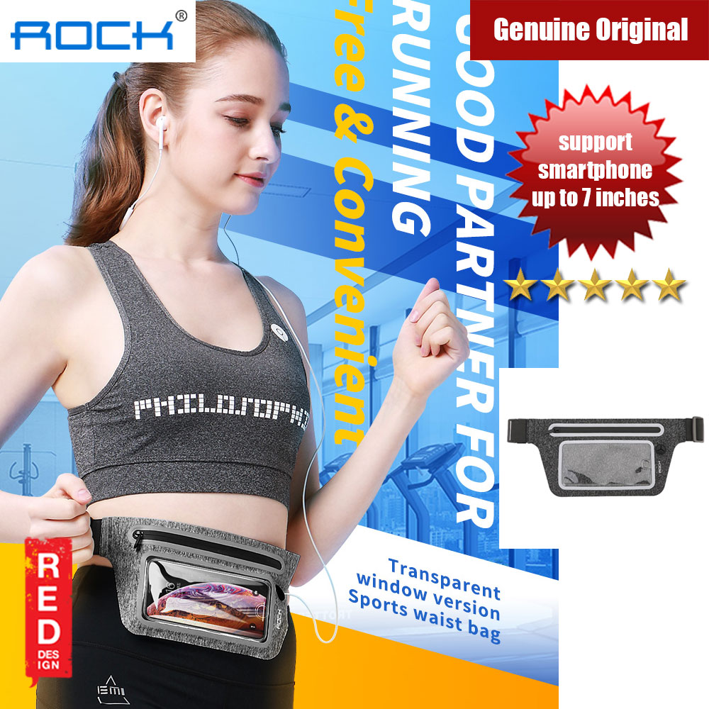 Picture of Rock Slim Adjustable Sport Waist Band with Transparent Window and Reflector for Smartphone up to 7 inches (Black) Red Design- Red Design Cases, Red Design Covers, iPad Cases and a wide selection of Red Design Accessories in Malaysia, Sabah, Sarawak and Singapore 