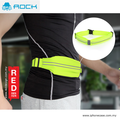 Picture of Rock Sports Waist Bag with Phosphor Bar for up to 6 inches Smartphone - Neon Green Red Design- Red Design Cases, Red Design Covers, iPad Cases and a wide selection of Red Design Accessories in Malaysia, Sabah, Sarawak and Singapore 