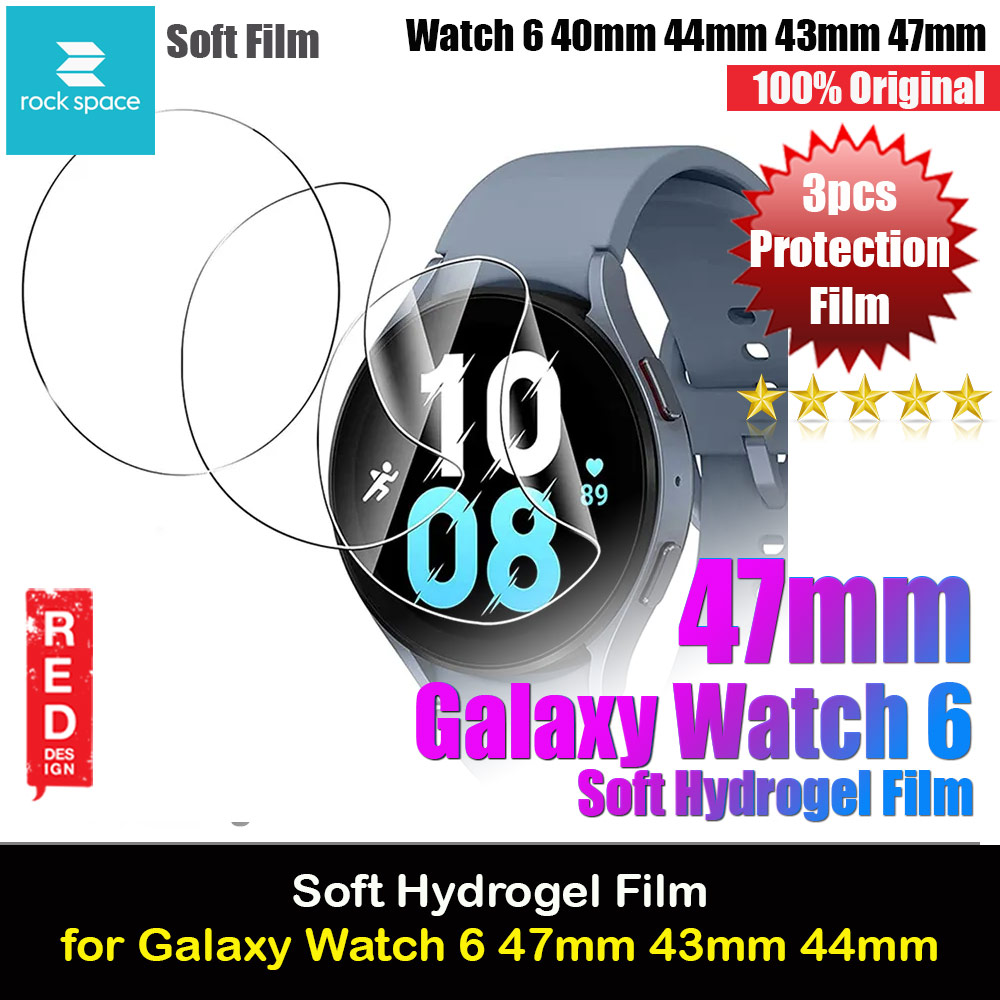 Picture of Rock Space Soft TPU Film Screen Protector for Galaxy Watch 6 47mm 43mm (Clear) Samsung Galaxy Watch 6 40mm- Samsung Galaxy Watch 6 40mm Cases, Samsung Galaxy Watch 6 40mm Covers, iPad Cases and a wide selection of Samsung Galaxy Watch 6 40mm Accessories in Malaysia, Sabah, Sarawak and Singapore 