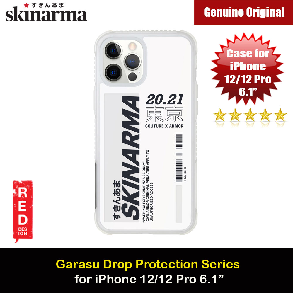 Picture of Skinarma Garasu Series Four Corner Drop Protection Case for iPhone 12 iPhone 12 Pro 6.1 (White) Apple iPhone 12 6.1- Apple iPhone 12 6.1 Cases, Apple iPhone 12 6.1 Covers, iPad Cases and a wide selection of Apple iPhone 12 6.1 Accessories in Malaysia, Sabah, Sarawak and Singapore 