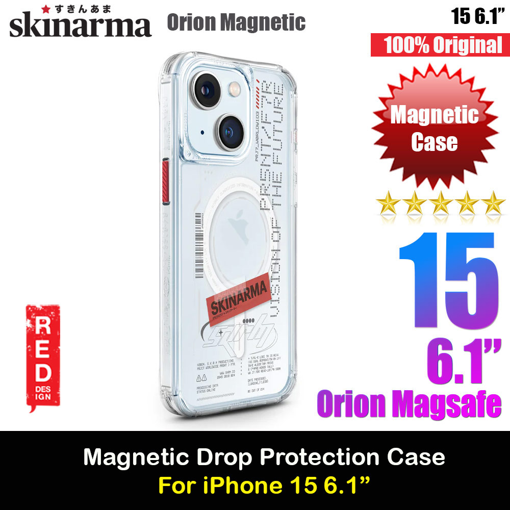 Picture of Skinarma Orion Magsafe Compatible Drop Protection Case for iPhone 15 6.1 (Clear) Apple iPhone 15 6.1- Apple iPhone 15 6.1 Cases, Apple iPhone 15 6.1 Covers, iPad Cases and a wide selection of Apple iPhone 15 6.1 Accessories in Malaysia, Sabah, Sarawak and Singapore 