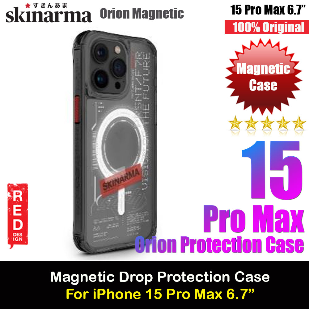 Picture of Skinarma Orion Magsafe Compatible Drop Protection Case for iPhone 15 Pro Max 6.7 (Black) Apple iPhone 15 Pro Max 6.7- Apple iPhone 15 Pro Max 6.7 Cases, Apple iPhone 15 Pro Max 6.7 Covers, iPad Cases and a wide selection of Apple iPhone 15 Pro Max 6.7 Accessories in Malaysia, Sabah, Sarawak and Singapore 