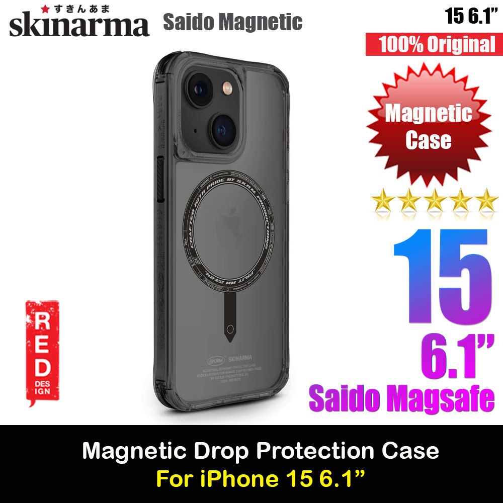 Picture of Skinarma Saido Magsafe Series Drop Protection Case for iPhone 15 6.1 (Black) Apple iPhone 15 6.1- Apple iPhone 15 6.1 Cases, Apple iPhone 15 6.1 Covers, iPad Cases and a wide selection of Apple iPhone 15 6.1 Accessories in Malaysia, Sabah, Sarawak and Singapore 