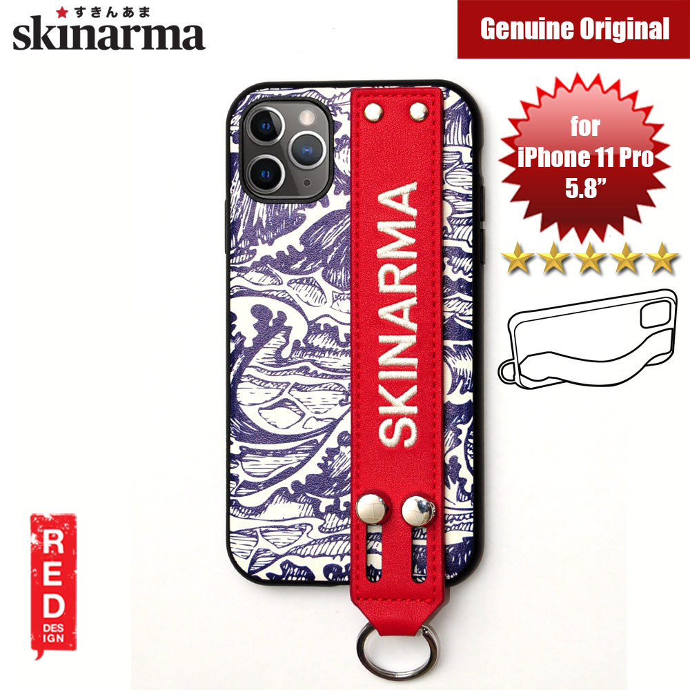 Picture of Skinarma Protection Standable Fashion Case with Strap for Apple iPhone 11 Pro 5.8 (Kozui Blue) Apple iPhone 11 Pro 5.8- Apple iPhone 11 Pro 5.8 Cases, Apple iPhone 11 Pro 5.8 Covers, iPad Cases and a wide selection of Apple iPhone 11 Pro 5.8 Accessories in Malaysia, Sabah, Sarawak and Singapore 