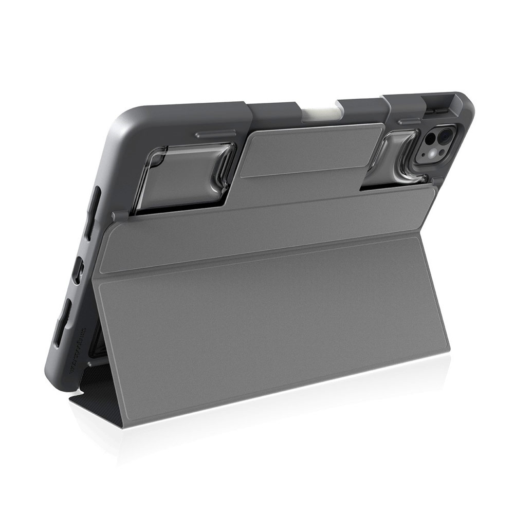 Picture of Apple iPad Pro 13 M4 2024 Case | STM Dux Plus Protection Flip Stand Case for iPad Pro 13 M4 2024 (Black)